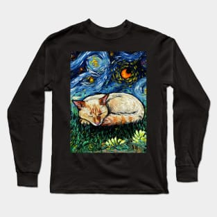 Sleepy Flame Point Siamese Night Long Sleeve T-Shirt